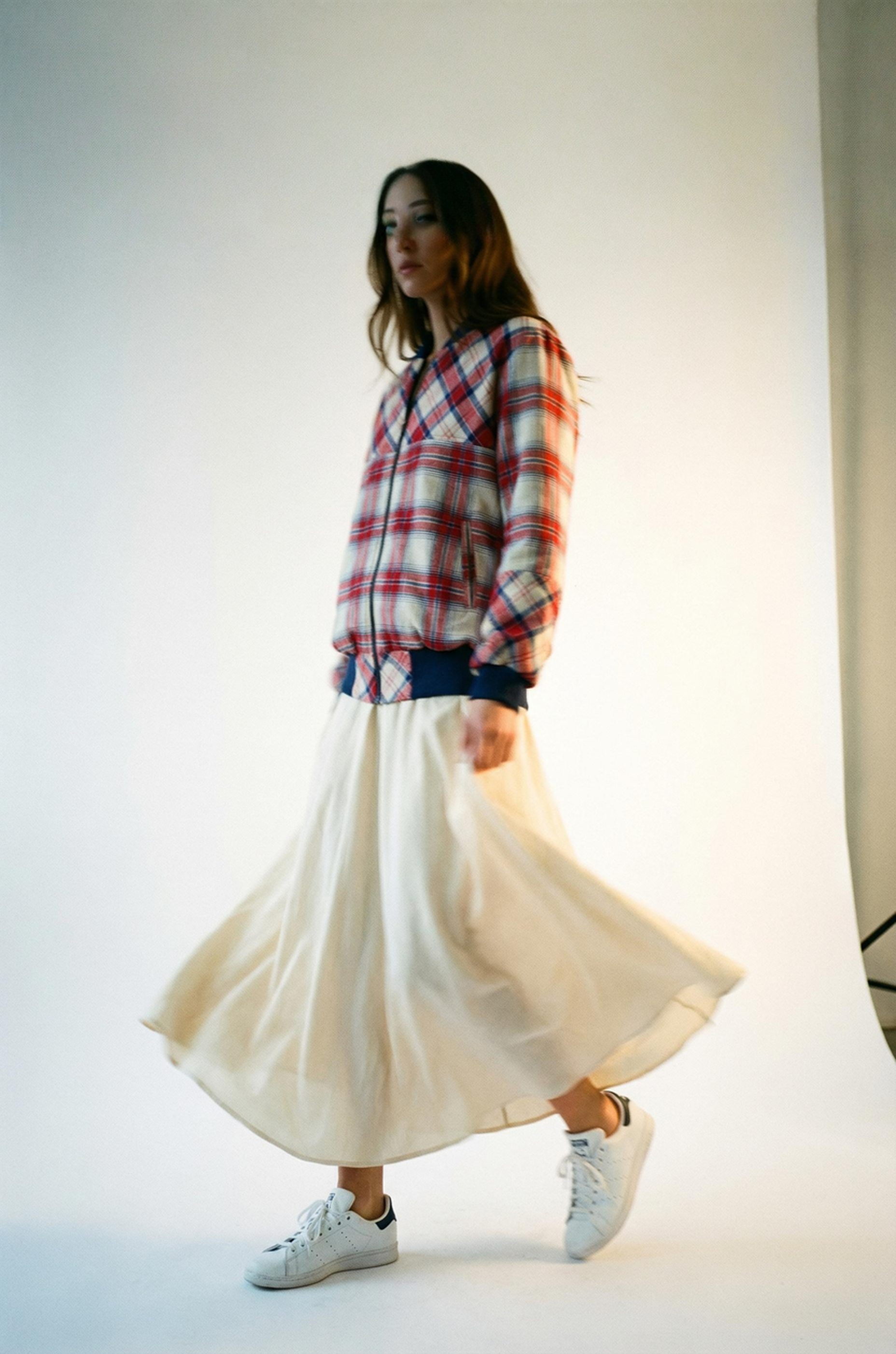 Plaid Bomber Jacket