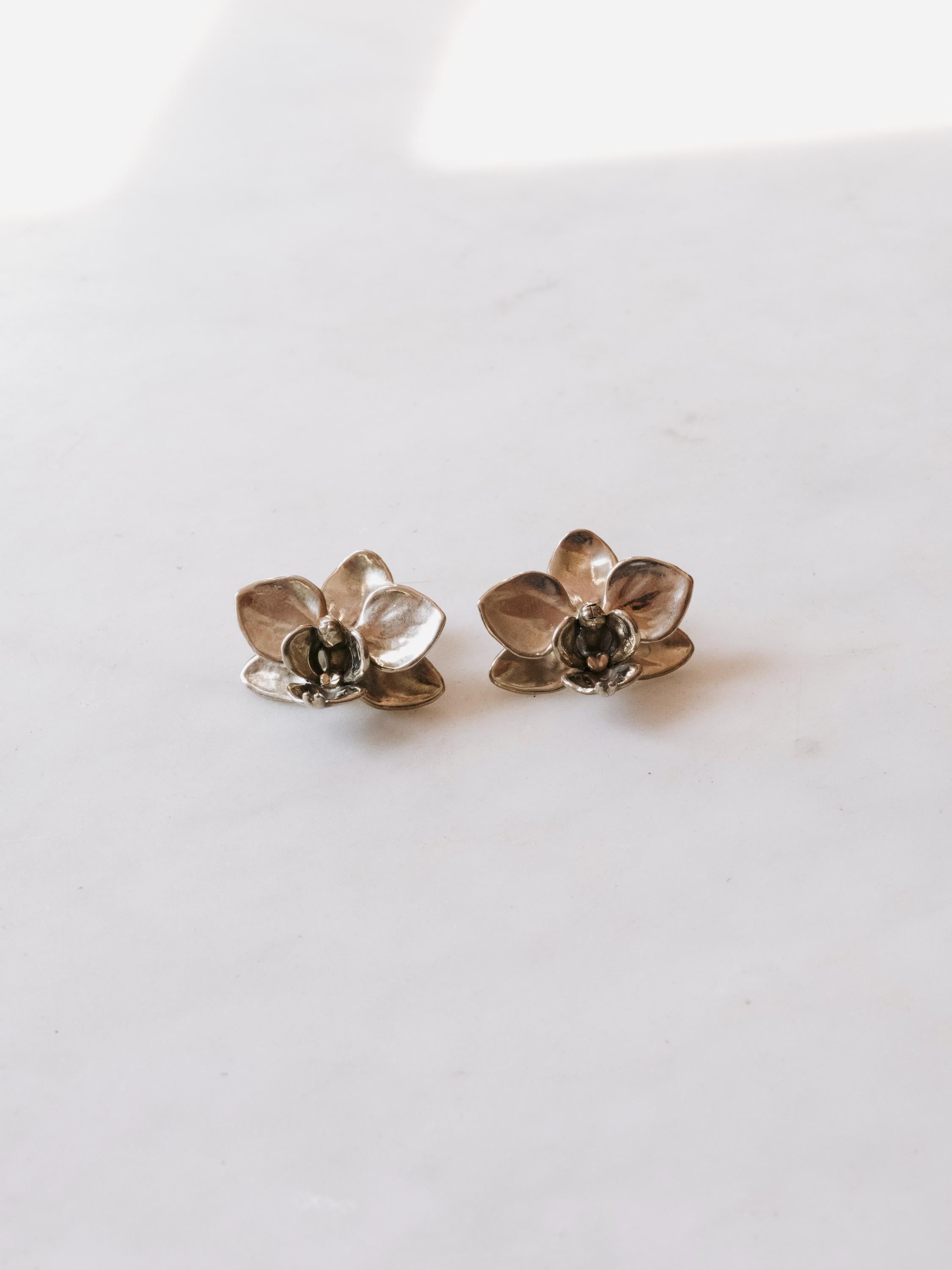 Orchid Stud Earrings