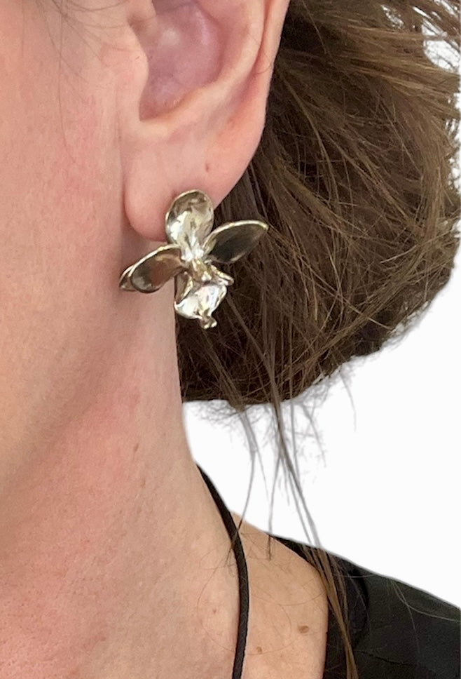 Orchid Stud Earrings
