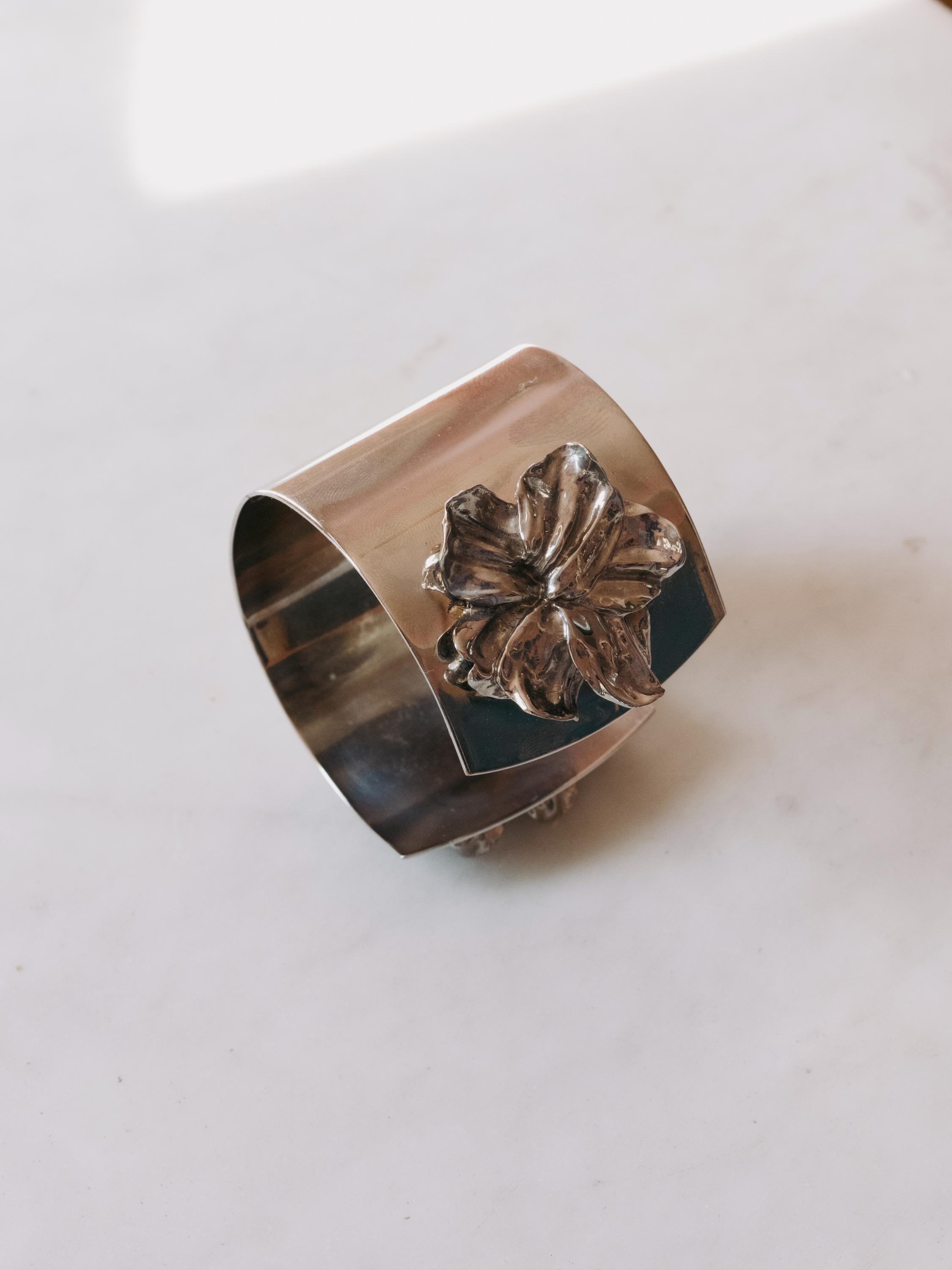 Botanical Double Flower Cuff