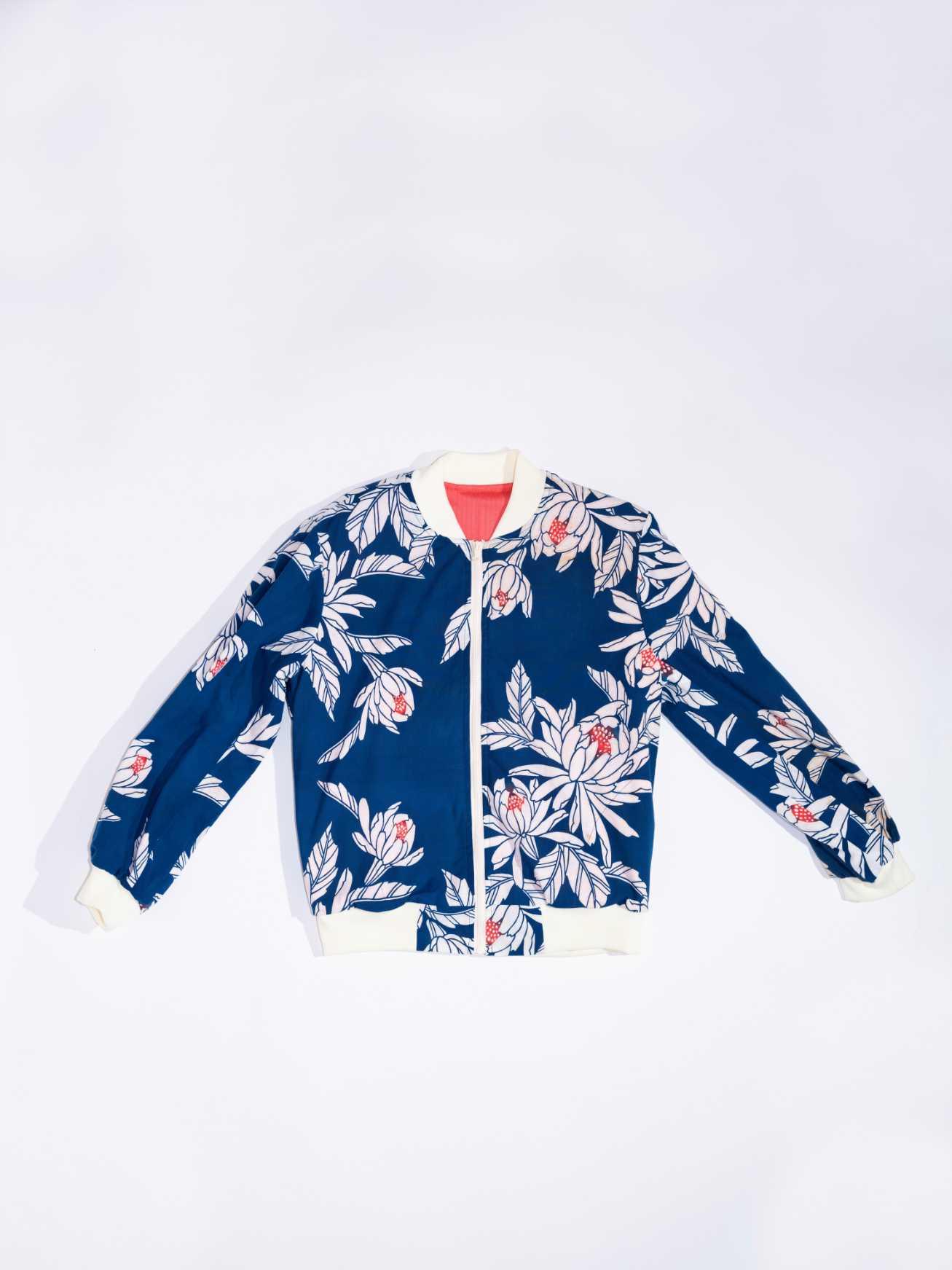 Blue Floral Beaded Jacket