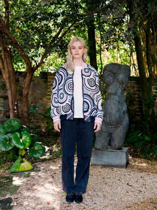 Colorful Sphere Bomber Jacket