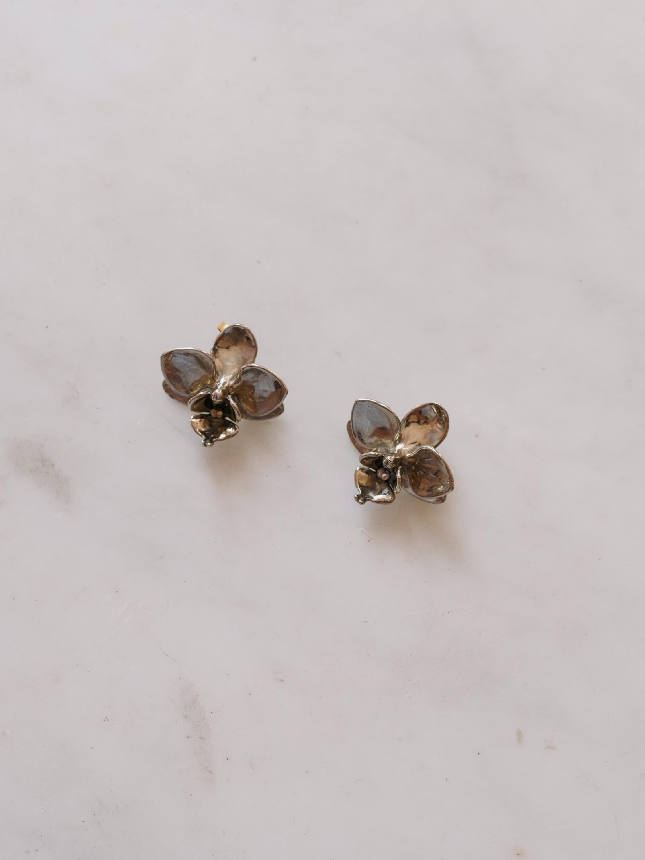 Orchid Stud Earrings