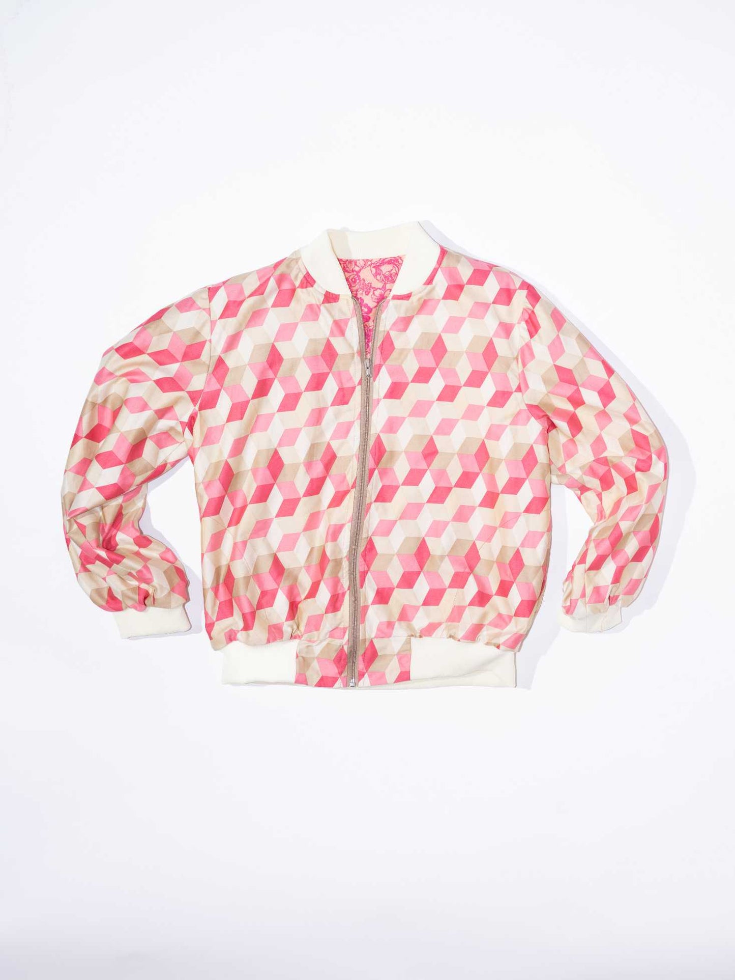 Pink Geometric Jacket