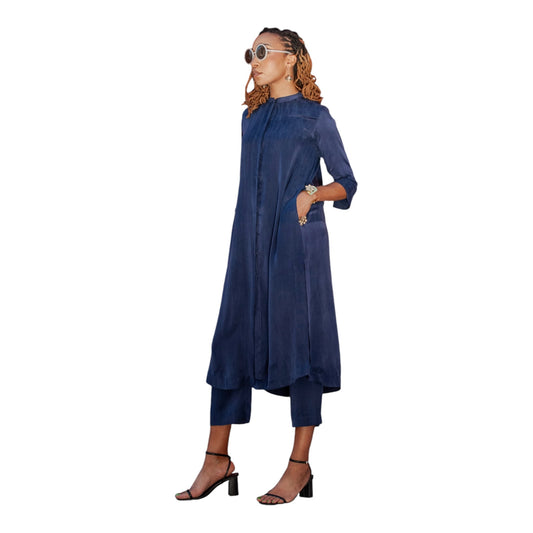 Midnight Blue Tunic and Trouser Set